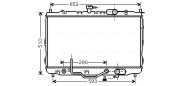 KA2073 Chladič, chlazení motoru AVA QUALITY COOLING