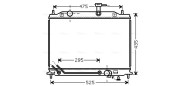 KA2080 AVA QUALITY COOLING chladič motora KA2080 AVA QUALITY COOLING