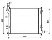 KA2201 AVA QUALITY COOLING chladič motora KA2201 AVA QUALITY COOLING