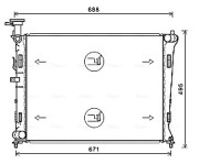 KA2237 AVA QUALITY COOLING chladič motora KA2237 AVA QUALITY COOLING