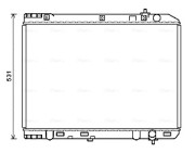 KA2246 AVA QUALITY COOLING chladič motora KA2246 AVA QUALITY COOLING