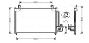 KA5031 AVA QUALITY COOLING kondenzátor klimatizácie KA5031 AVA QUALITY COOLING