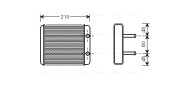 KA6008 AVA QUALITY COOLING výmenník tepla vnútorného kúrenia KA6008 AVA QUALITY COOLING