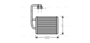 KA6076 AVA QUALITY COOLING výmenník tepla vnútorného kúrenia KA6076 AVA QUALITY COOLING