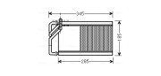 KA6125 AVA QUALITY COOLING výmenník tepla vnútorného kúrenia KA6125 AVA QUALITY COOLING