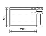 KA6197 Výměník tepla, vnitřní vytápění AVA QUALITY COOLING