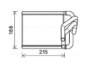 KA6273 Výměník tepla, vnitřní vytápění AVA QUALITY COOLING