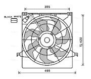 KA7522 AVA QUALITY COOLING ventilátor chladenia motora KA7522 AVA QUALITY COOLING