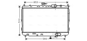 KAA2072 Chladič, chlazení motoru AVA QUALITY COOLING