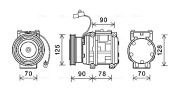 KAAK178 AVA QUALITY COOLING kompresor klimatizácie KAAK178 AVA QUALITY COOLING