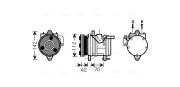 KAK168 AVA QUALITY COOLING kompresor klimatizácie KAK168 AVA QUALITY COOLING