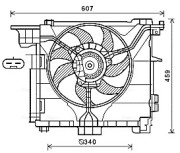 MC7507 AVA QUALITY COOLING ventilátor chladenia motora MC7507 AVA QUALITY COOLING