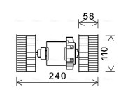 ME8288 vnitřní ventilátor AVA QUALITY COOLING