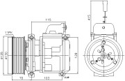 MEAK356 Kompresor, klimatizace AVA QUALITY COOLING