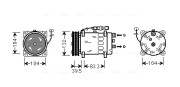 MNAK047 Kompresor, klimatizace AVA QUALITY COOLING