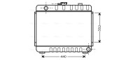 MS2045 AVA QUALITY COOLING chladič motora MS2045 AVA QUALITY COOLING