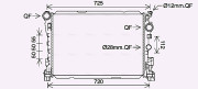 MS2691 Chladič, chlazení motoru AVA QUALITY COOLING