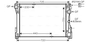 MS2693 AVA QUALITY COOLING chladič motora MS2693 AVA QUALITY COOLING