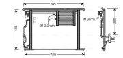 MS5467 AVA QUALITY COOLING kondenzátor klimatizácie MS5467 AVA QUALITY COOLING