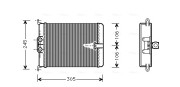 MS6187 Výměník tepla, vnitřní vytápění AVA QUALITY COOLING