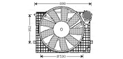 MS7505 AVA QUALITY COOLING ventilátor chladenia motora MS7505 AVA QUALITY COOLING