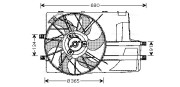 MS7516 AVA QUALITY COOLING ventilátor chladenia motora MS7516 AVA QUALITY COOLING