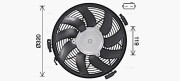 MS7719 Větrák, chlazení motoru AVA QUALITY COOLING