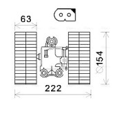 MS8632 AVA QUALITY COOLING elektromotor vnútorného ventilátora MS8632 AVA QUALITY COOLING