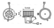 MS8640 Elektromotor, vnitřní ventilátor AVA QUALITY COOLING