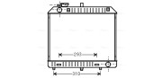 MSA2127 Chladič, chlazení motoru AVA QUALITY COOLING