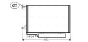 MSA5386D Kondenzátor, klimatizace AVA QUALITY COOLING