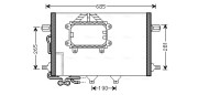 MSA5562 AVA QUALITY COOLING kondenzátor klimatizácie MSA5562 AVA QUALITY COOLING