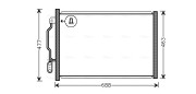 MSA5605 Kondenzátor, klimatizace AVA QUALITY COOLING