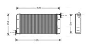 MSA6109 Výměník tepla, vnitřní vytápění AVA QUALITY COOLING