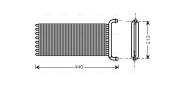 MSA6441 Výměník tepla, vnitřní vytápění AVA QUALITY COOLING