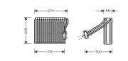 MSV051 Výparník, klimatizace AVA QUALITY COOLING
