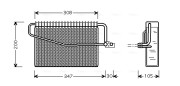 MSV455 AVA QUALITY COOLING výparník klimatizácie MSV455 AVA QUALITY COOLING