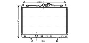 MT2169 Chladič, chlazení motoru AVA QUALITY COOLING