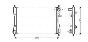 MT2174 AVA QUALITY COOLING chladič motora MT2174 AVA QUALITY COOLING