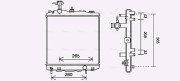 MT2266 Chladič, chlazení motoru AVA QUALITY COOLING