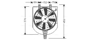 MT7501 AVA QUALITY COOLING ventilátor chladenia motora MT7501 AVA QUALITY COOLING