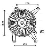 MT7528 Větrák, chlazení motoru AVA QUALITY COOLING