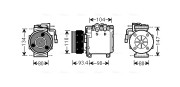 MTAK212 Kompresor, klimatizace AVA QUALITY COOLING