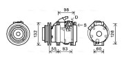 MTAK219 Kompresor, klimatizace AVA QUALITY COOLING