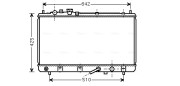 MZ2167 AVA QUALITY COOLING chladič motora MZ2167 AVA QUALITY COOLING