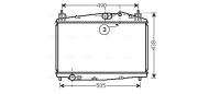 MZ2229 AVA QUALITY COOLING chladič motora MZ2229 AVA QUALITY COOLING