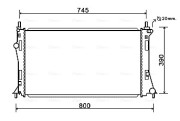 MZ2249 AVA QUALITY COOLING chladič motora MZ2249 AVA QUALITY COOLING