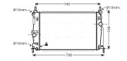 MZ2254 AVA QUALITY COOLING chladič motora MZ2254 AVA QUALITY COOLING