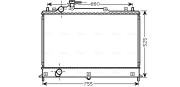 MZ2255 AVA QUALITY COOLING chladič motora MZ2255 AVA QUALITY COOLING