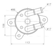 MZ3301 Chladič oleje, automatická převodovka AVA QUALITY COOLING